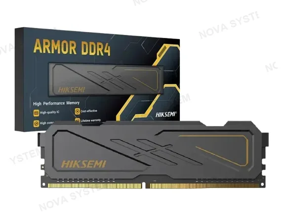 HIKSEMI MEMORIA RAM, HIKSEMI, ARMOR, 16GB 2666MHZ DDR4 CL19 NEGRO