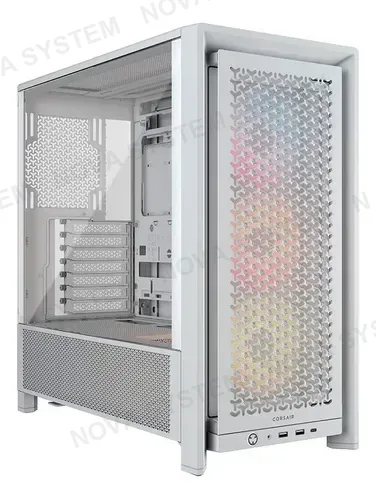 CORSAIR CASE GAMER, CORSAIR, 4000D RS ARGB WHITE