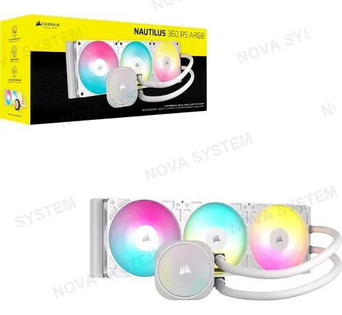 CORSAIR REFRIGERACION LIQUIDA, CORSAIR, NAUTILUS 360 ARGB WHITE