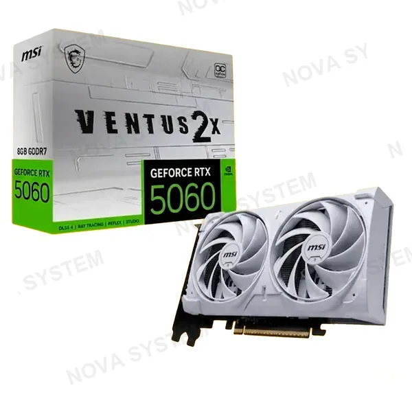 MSI TARJETA DE VIDEO, MSI VENTUS 2X, RTX 5060 8GB GDDR7 OC WHITE