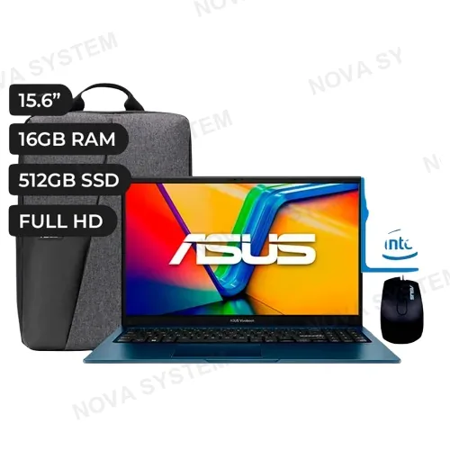 ASUS LAPTOP, ASUS VIVOBOOK 15, X1504VA CORE 5 120U 16GB DDR5 512GB PCIe4.0