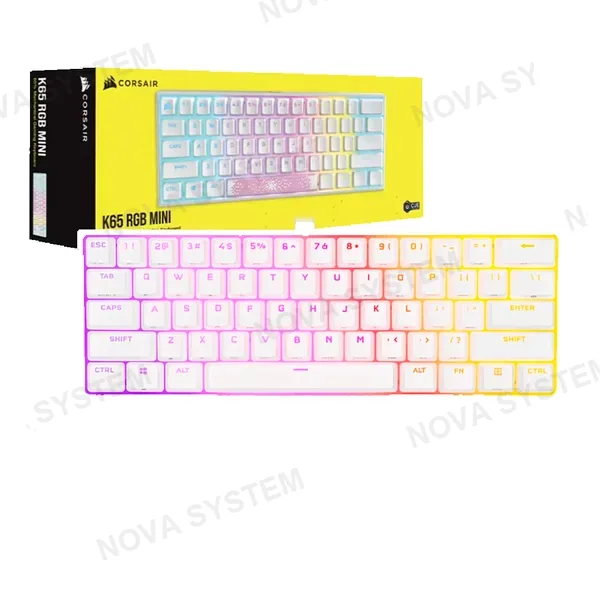 Corsair TECLADO MECANICO CORSAIR K65 RGBB MINI 60% CHERRY MX BBLANCO