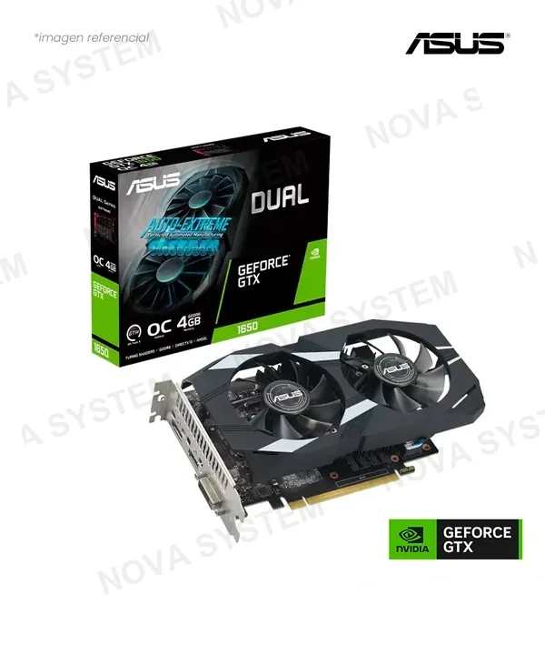 ASUS TARJETA DE VIDEO ASUS GEFORCE GTX 1650 DUAL 4GB OC GDDR6