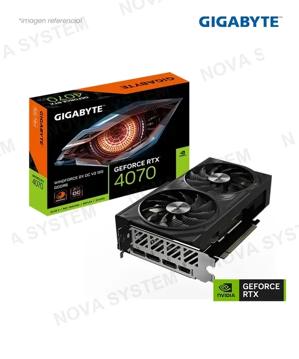 Gigabyte TARJETA DE VIDEO GIGABYTE GEFORCE RTX 4070 WINDFORCE 2X OC V