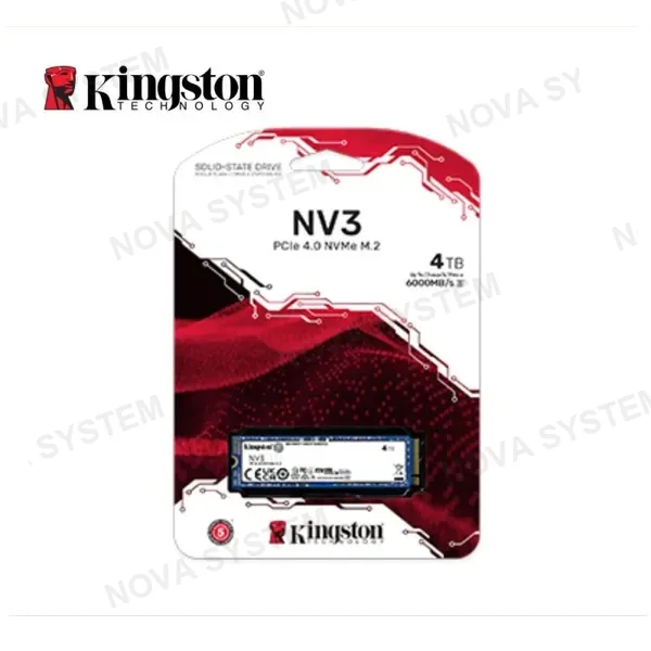 Kingston ALMACENAMIENTO SSD KINGSTON NV3 4TB M.2 NVMe PCIe 4.0 6000MB