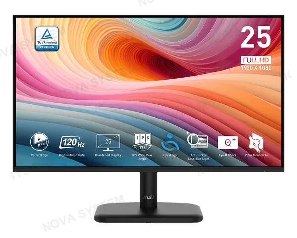 MSI MONITOR MSI 24.5" G255PF E2 FHD 180HZ 1MS RAPID IPS