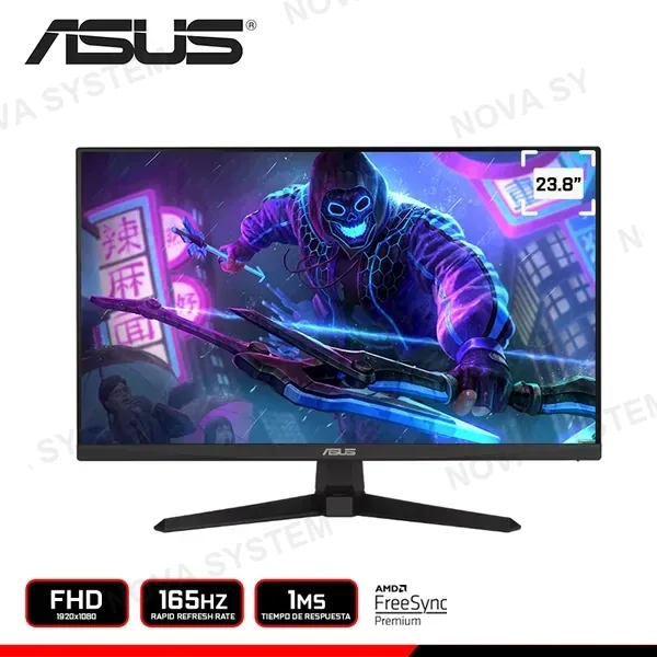 ASUS MONITOR ASUS 23.8" TUF GAMING VG247Q1A FHD 1MS 165HZ