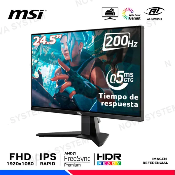 MSI MONITOR MSI MAG 255F E20 24.5" 200HZ 0.5MS(GTG) RAPID IPS