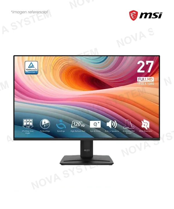 MSI MONITOR MSI PRO MP275 E2 27" FHD 120HZ 1MS IPS BLACK