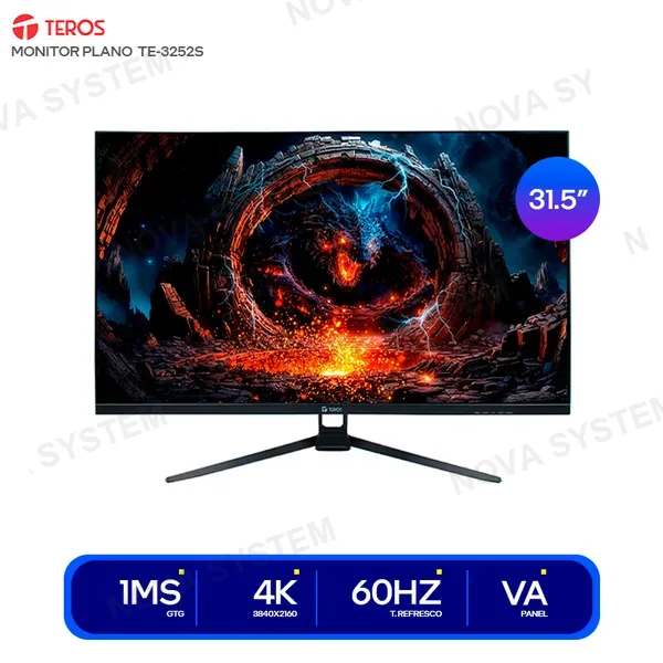Teros MONITOR TEROS TE-3252S 31.5" UHD 60HZ 1MS PLANO VA