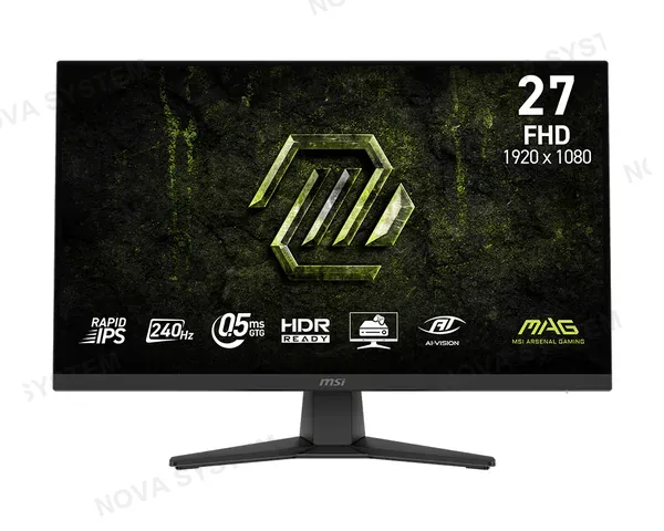 MSI MONITOR GAMING MSI MAG 272F X24 BLACK 27" FHD RAPID IPS 240H