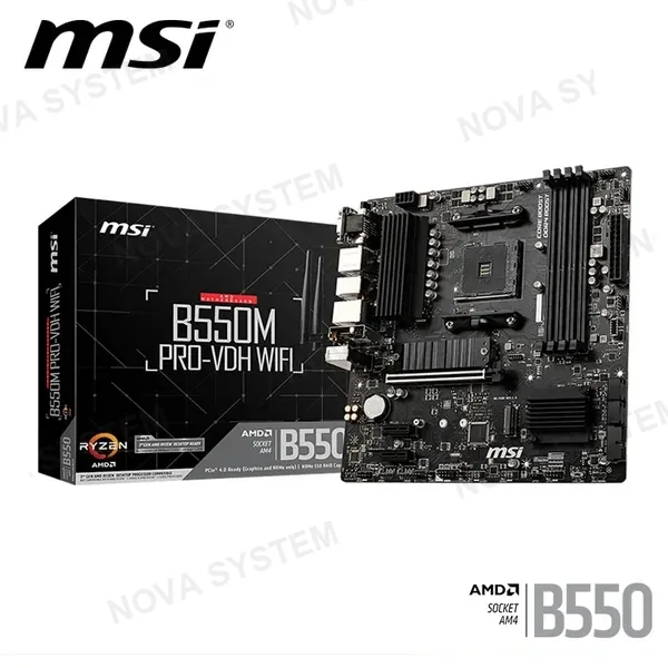 MSI PLACA MADRE MSI B550M PRO-VDH WIFI AMD AM4 DDR4 (PN: 911-7C9