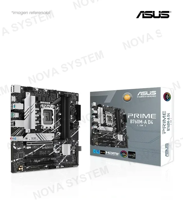 ASUS PLACA MADRE ASUS PRIME B760M-A D4 INTEL LGA1700 DDR4