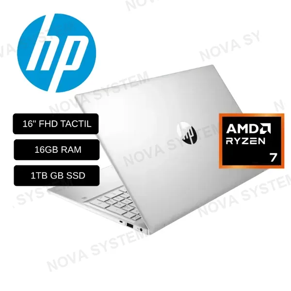 HP LAPTOP HP PAVILION 16-AG0075CL (9T8G7UA#ABA) AMD RYZEN 7 8840U / 16GB RAM/ 1TB SSD/ PANTALLA 16 FHD TACTIL/ WINDOWS 11 / AMERICANA