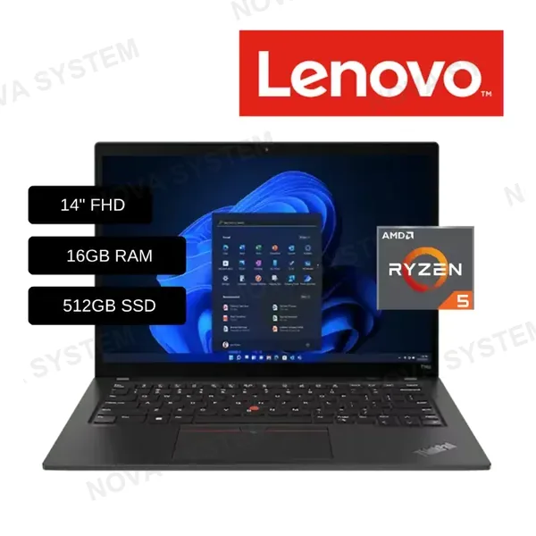 LENOVO LAPTOP LENOVO THINKPAD T14S GEN 4 (21F9S38500) AMD RYZEN 5 PRO 7540U/ 16GB RAM/ 512GB SSD/ PANTALLA 14