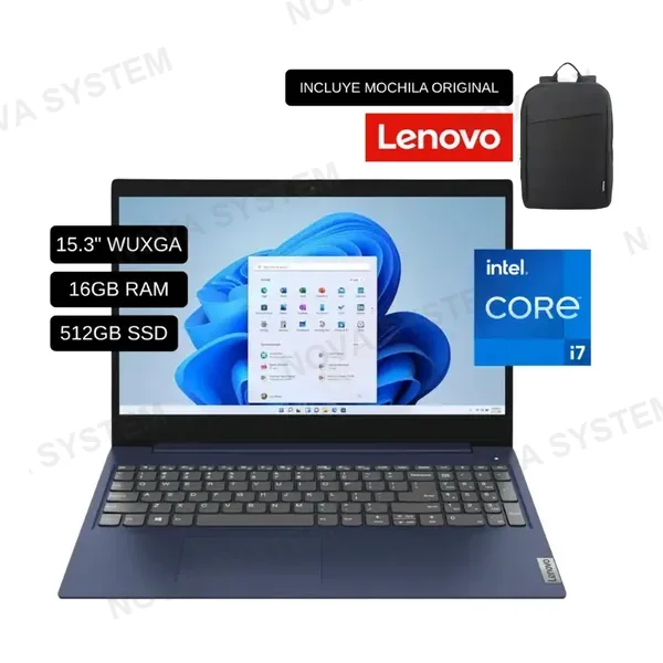LENOVO LAPTOP LENOVO IDEAPAD SLIM 3 15IRH10 (83K101FFLM) INTEL CORE I7-13620H/ 16GB RAM/ 512GB SSD/ PANTALLA 15,3 WUXGA/ FREEDOS