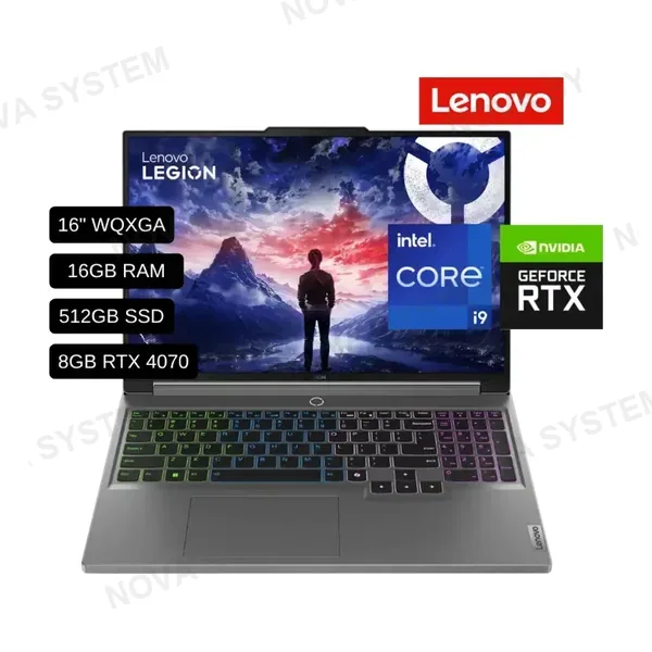 LENOVO LAPTOP LENOVO LEGION 5 16IRX9 (83DG00P5LM) INTEL CORE I9-14900HX / 16GB DDR5 / 512GB SSD/ 8GB RTX4070 / PANTALLA 16 WQXGA/ LATINA/ FREEDOS