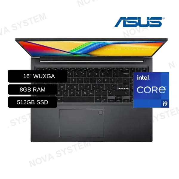 ASUS LAPTOP ASUS X1605VA-MB2265 INTEL CORE I9-13900H/ 8GB RAM/ 512GB SSD/ PANTALLA 16 WUXGA/ FREEDOS