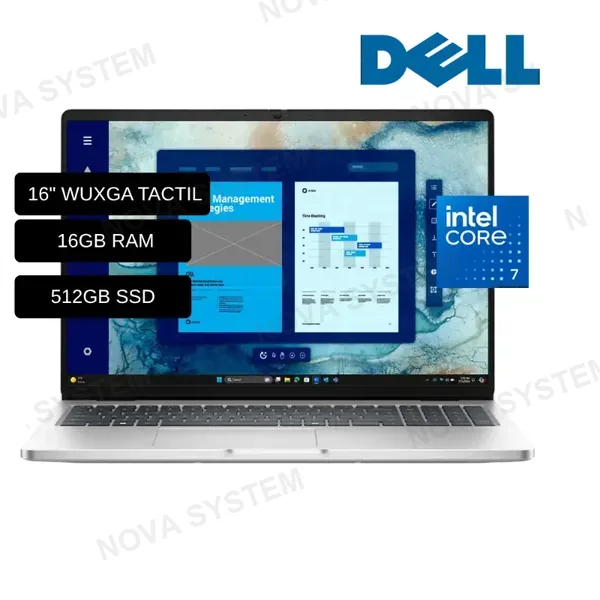 DELL LAPTOP DELL 16 INTEL CORE 7 150U/ 16GB RAM/ 512GB SSD/ PANTALLA 16 FHD TACTIL/ WINDOWS 11/ AMERICANA