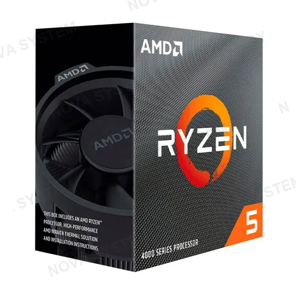 AMD PROC. AMD RYZEN 5 4500 3.6-4.1 GHz/6CORE-12HILOS/L1-384KB/L2-3MB/L3-8MB/65W/7NM/95°C/PCIe® 3.0x16/DDR4/RAM max3200MHz