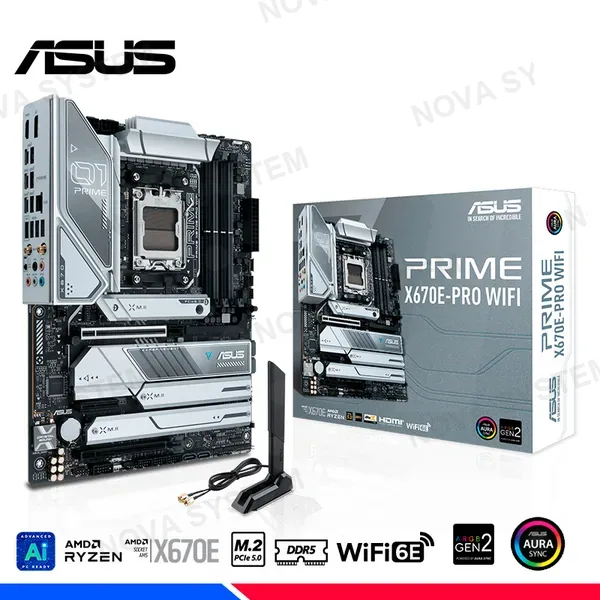 ASUS MB ASUS ROG STRIX X670E-E GAMING WIFI 6E/AM5/DDR5/4 SLOT 256GB/8200