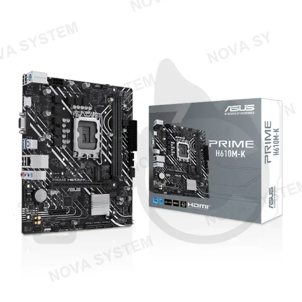 ASUS MB ASUS PRIME H610M-K D5 LGA1700/DDR5/2 SLOT 96GB/8200(OC)6000-4800 MHz RAM/1xVGA/1xHDMI/USB3.2 Tipo A/2xPCIe 4.0 x16