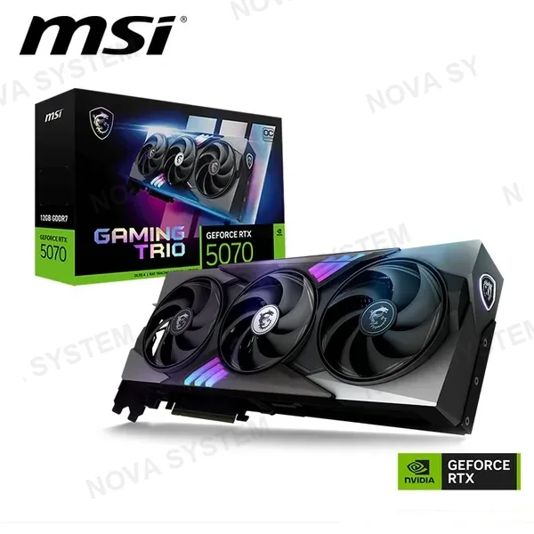 MSI TARJ. VIDEO MSI NVIDIA GEFORCE RTX™ 5070 12GB GAMING TRIO OC GDDR7