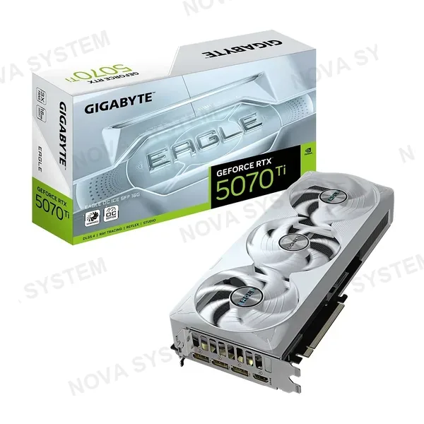 GIGABYTE TARJ. VIDEO GIGABYTE NVIDIA GEFORCE RTX™ 5070 TI EAGLE OC ICE SFF 16GB
