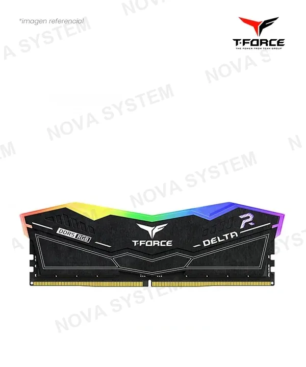 TEAMGROUP MEM. RAM TEAMGROUP T-FORCE DELTA BLACK RGB 16GB/5600MHz DDR5/PC5-44800 MB/s/FF3D516G5600HC36B01/CL36/1.2V