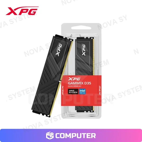 XPG MEM. RAM XPG GAMMIX D35 8GB BLACK DDR4 3200Mhz PC4-24000