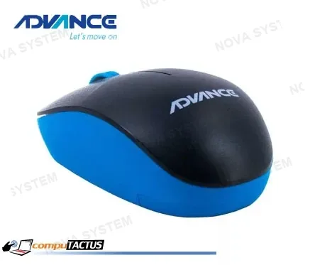 MOUSE INALAMBRICO ADVANCE (BLUE/BLACK) ADV-1238S, DPI 1200