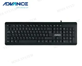 TECLADO DE OFICINA ADVANCE ADV4025N, BLACK