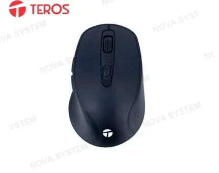 MOUSE INALÁMBRICO TEROS TE-1228S, DPI 800-1200-1600, USB 6 BOTONES, BLACK