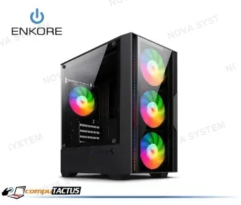 CASE LEVITROM ENC 3008, 4FAN RAINBOW, MICRO ATX, ENKORE