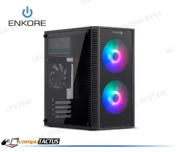 CASE DUCALE ENC 3004, PSU 250W, 2FAN ARGB, MICRO ATX, ENKORE