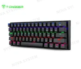 TECLADO MECANICO T-DAGGER ARENA LITE RAINBOW, SPANISH BLACK