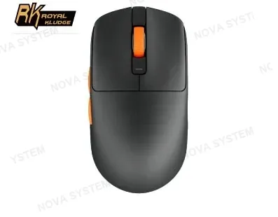 MOUSE ROYAL KLUDGE INALAMBRICO M30 1K HZ 24000 DPI 2.4 BT BLACK ORANGE