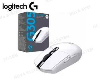 MOUSE GAMER LOGITECH G305 WHITE, INALÁMBRICO LIGHTSPEED 12.000 DPI, 6 BOTONES (910-005290)