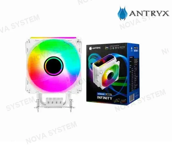 COOLER PROCESADOR ANTRYX MIRAGE INFINITY WHITE, ARGB (ACC-600IWA) 0710859909071