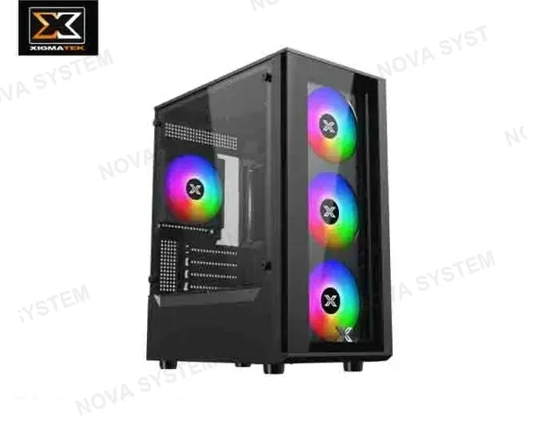 CASE ANATA TG (BK) MATX, 4 FANS C20F RGB, PANEL FRONTAL E IZQUIERDO VIDRIO TEMPLADO, PSU 500W, 1USB 3.0, 1USB 2.0 (EN48982) XIGMATEK