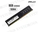 MEMORIA RAM PNY, 8G BUS 3200GHZ, MD8GSD43200-TB (PC4-25600) CL22