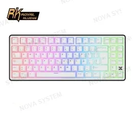 TECLADO GAMER ROYAL KLUDGE (RK X87) BLACK NIGHT CREAMY SWITCH CABLEADO LED-RGB