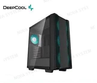 CASE DEEPCOOL GAMING CC560 ARGB V2 S/FUENTE PANEL DE VIDRIO, 4 VENTILADORES, LED ARGB, BLACK