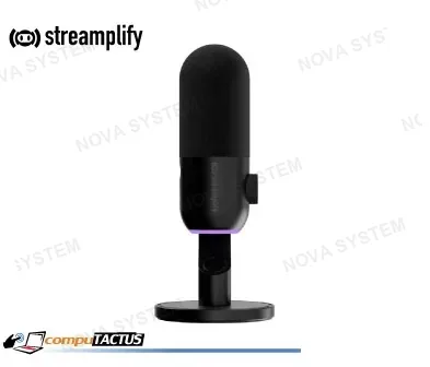MICROFONO STREAMPLIFY MIC MINI (MIC-MINI-48-RGB-ST-BK) LED-RGB