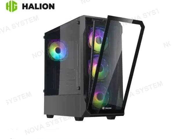 CASE ATX GAMER HALION INFINITY 416 600W PANEL DE VIDRIO 4X ARGB