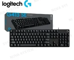 TECLADO LOGITECH G413 SE BLACKLIGHT MECANICO, LED BLANCO GAMING BLACK (920-010433)