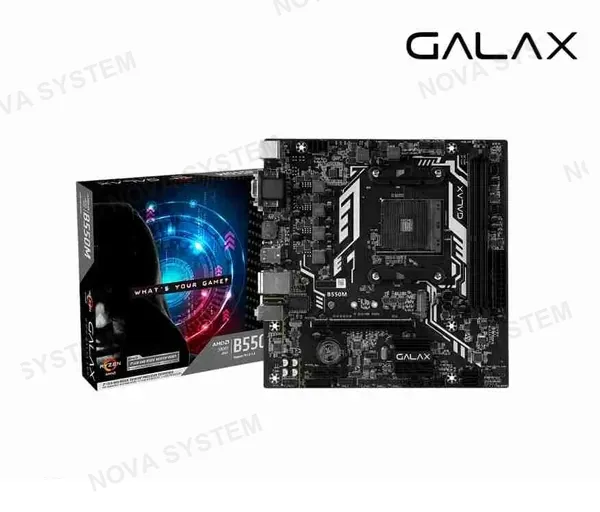 PLACA MADRE GALAX B550M, PARA PROCESADORES AMD RYZEN AM4, 2 RANURAS, 32GB BUSS 2133 MHZ, (AB550MAGCHY1CW)