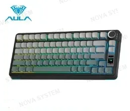 TECLADO AULA S75 PRO INALAMBRICO INGLES (BLACK,WHITE,DARK PURPLE) SEIYA SWITCH