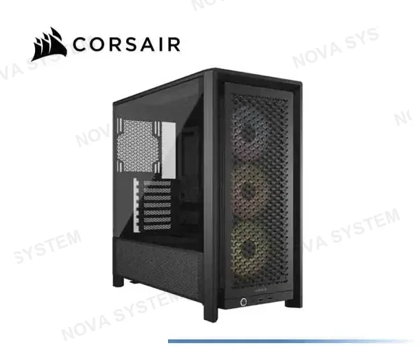 CASE CORSAIR FRAME 4000D S/F, TIPO-C,USB 3.2,.5MM PANEL DE VIDRIO TEMPLADO, BLACK (CC-9011290-WW)