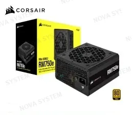 FUENTE DE PODER CORSAIR RM750E 750W ATX 80 PLUS GOLD FULL MODULAR BAD BOX NEGRO